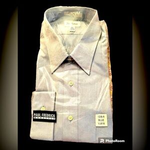 PAUL Fredrick blue Oxford, new old stock! 17.5 x 33.